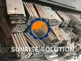 High manganese lining and rubber lining