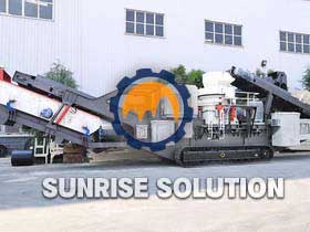 Crawler type mobile impact crushing station