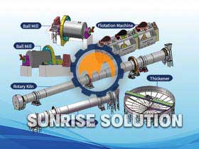 Lithium ore processing plant